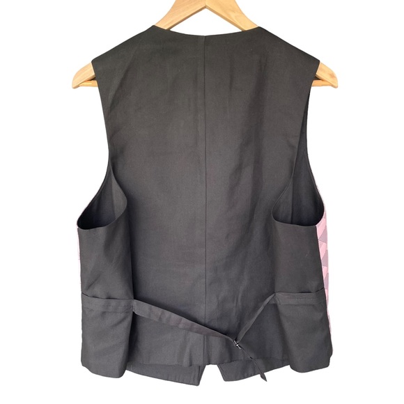 Perry Ellis Suit Separates Pink and Black Vest Medium - Picture 4 of 10